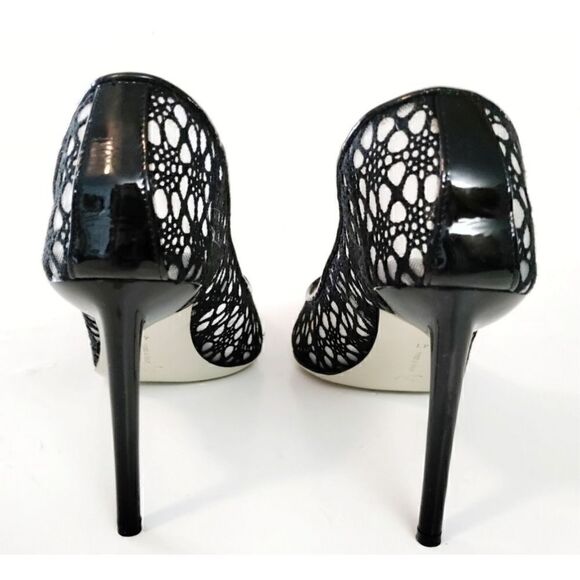 JASON WU SIGRID LACE MESH PUMPS BLACK SIZE 10 - Picture 2 of 7